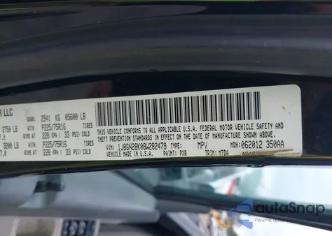 2008 Jeep Liberty Sport из США, поврежденный, VIN 1J8GN28K08W282479